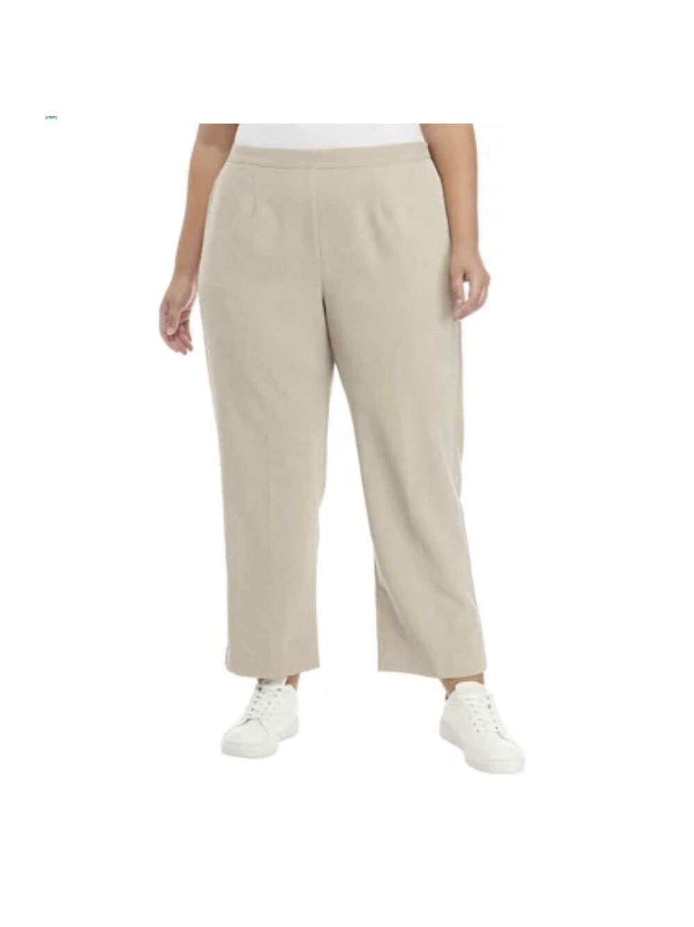 ALFRED Dunner glacier Ice grey pull on proportioned short corduroy nwt pants 12